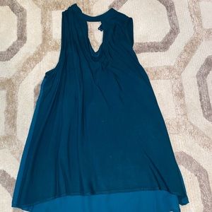 Dark green high neck top